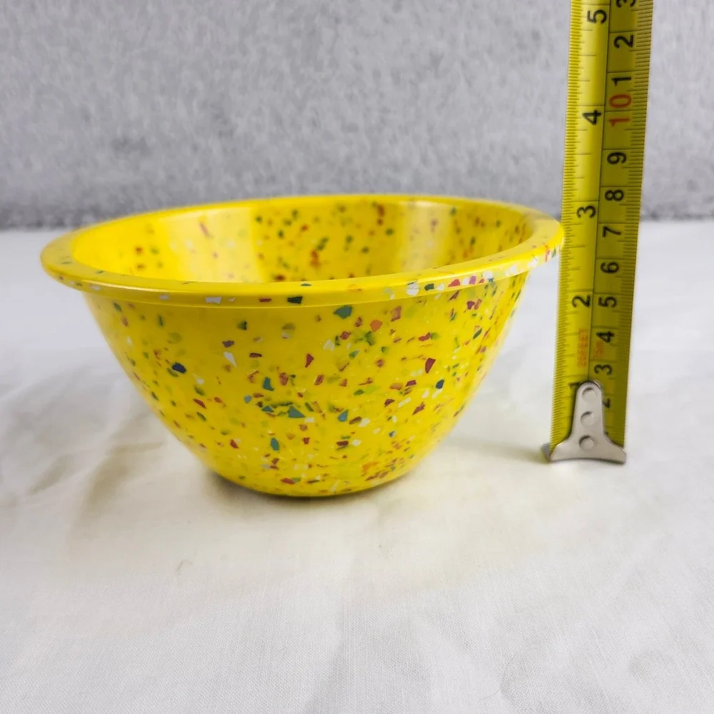 Zak Designs Yellow Confetti Melamine Bowl 5.5